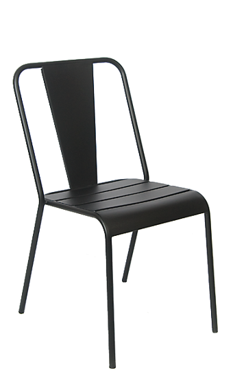 Picture of ERP-OF-11-B Black Iron Outdoor Chair