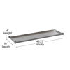 Galvanized Under Shelf for Prep and Work Tables - Adjustable Lower Shelf for 24" x 48" Stainless Steel Tables NH-GU-2448-GG