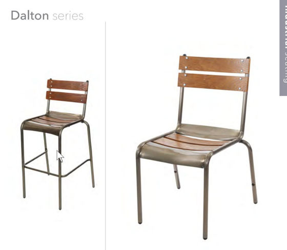 DALTON CHAIR AND BARSTOOL BFM SEATING